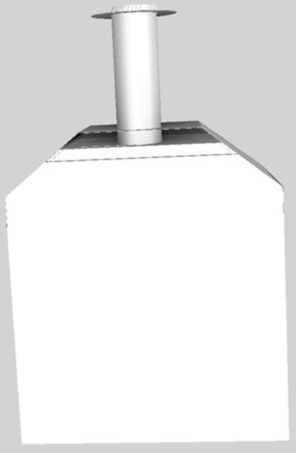 Vent-A-Hood® A Series 36" White Retro Style Wall Mounted Range Hood 1