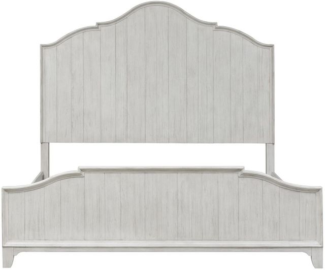 Liberty Furniture Farmhouse Reimagined Antique White King Panel Bed 0