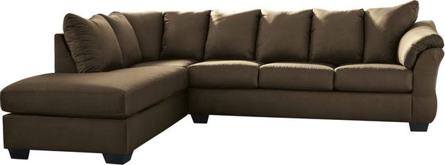 Signature Design by Ashley® Darcy 2-Piece Blue Sectional with Chaise 12