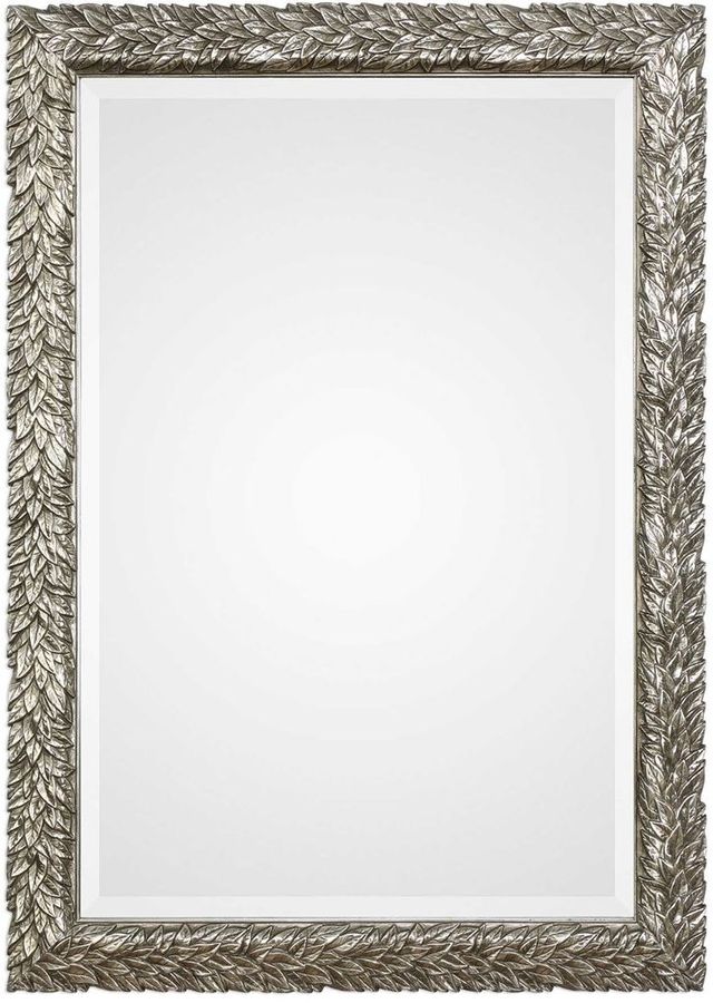 Uttermost® by Grace Feyock Evelina Silver Leaves Mirror-0