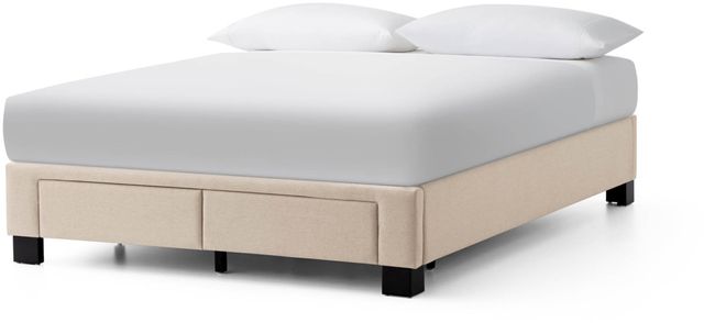 Malouf® Duncan Oat Full Platform Bed Base 1