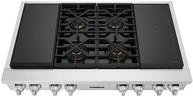 Signature Kitchen Suite 48" Stainless Steel Dual Fuel Pro Gas Rangetop-1