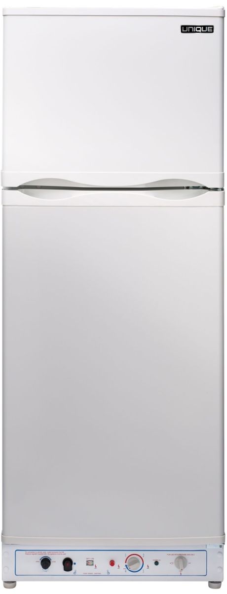 Unique® Appliances 8.0 Cu. Ft. White Counter Depth Freestanding Liquid Propane Top Freezer Refrigerator