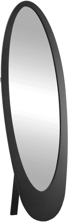 Monarch Specialties Inc. Black 59" Oval Wood Mirror