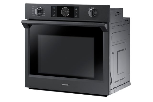 Samsung 30" Fingerprint Resistant Black Stainless Steel Electric Built In Single Wall Oven-3