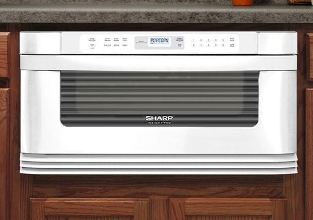 Sharp Insight Built In Microwave Drawer-White