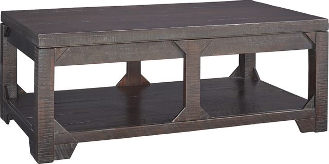 Signature Design by Ashley® Rogness 3-Piece Rustic Brown Living Room Table Set-1