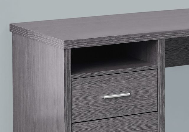 Computer Desk, Home Office, Corner, Left, Right Set-Up, Storage Drawers,  80L, L Shape, Work, Laptop, Metal, Laminate, Grey, Contemporary, Modern, Big Sandy Superstore