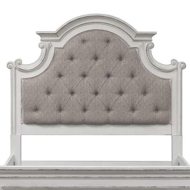 Liberty Magnolia Manor King Upholstered Bed, Dresser, Mirror & Nightstand-3