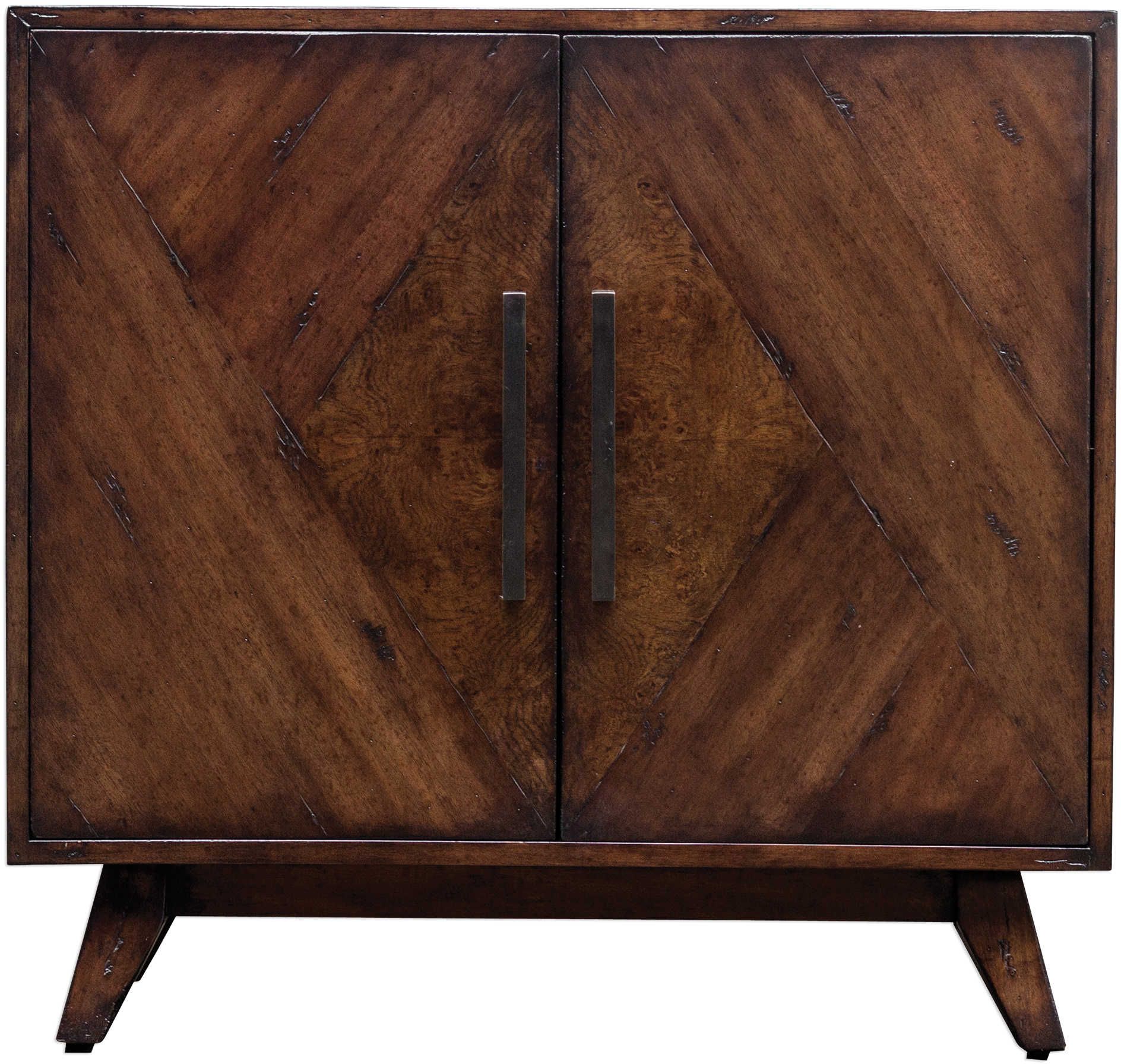 Mahogany accent store cabinet