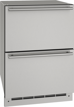 U-Line® 24" Stainless Solid Outdoor Refrigerator-UODR124-SS61A