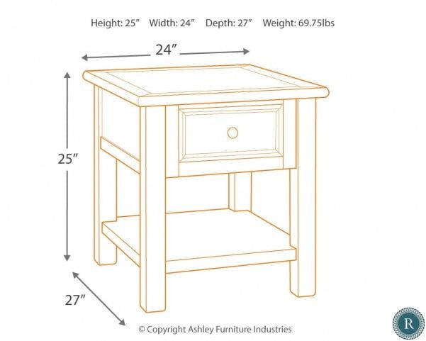 Signature Design by Ashley® Bolanburg Two-tone Rectangular End Table 8