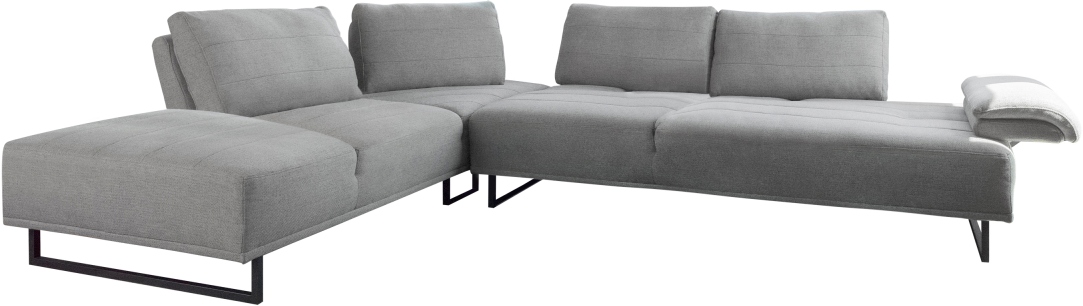 Coaster Persia 2 Piece Dark Grey Adjustable Back Sectional