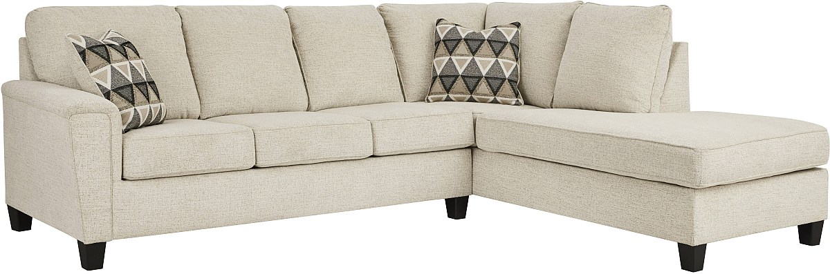 Signature Design by Ashley® Abinger 2 Piece Natural Sectional with Chaise