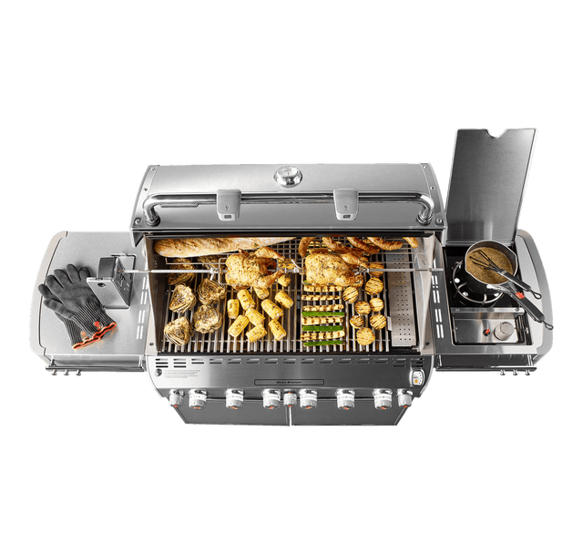 Weber® Summit® S-670™ 74.1" Stainless Steel Natural Gas Grill 3