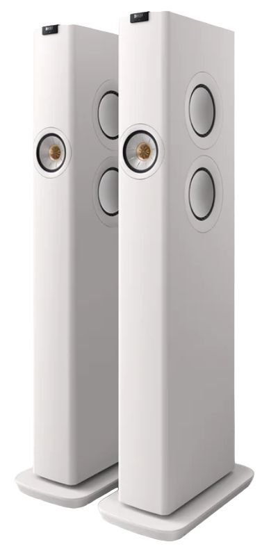 KEF LS60W 5.25" Mineral White Wireless HiFi Floor Standing Speakers