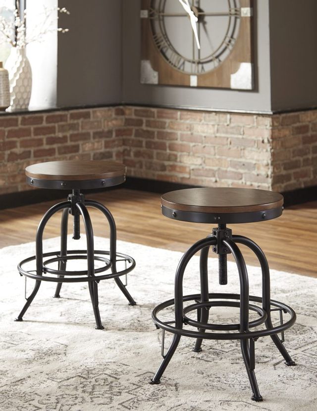 Signature Design by Ashley® Valebeck Black/Brown Counter Stool-3