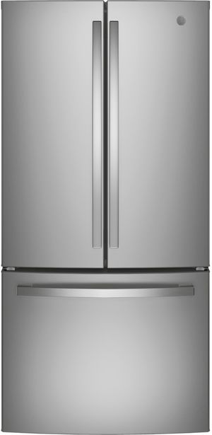 GE® 33 in. 24.7 Cu. Ft. Fingerprint Resistant Stainless Steel French Door Refrigerator