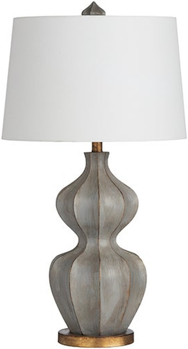 Crestview Collection Garnet Grey Wash Gold Leaf Table Lamp Miskelly   6534161f 9a87 46f4 Aceb 4e30d0a46f45 