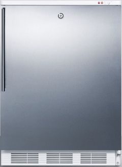 Summit® 3.5 Cu. Ft. Stainless Steel Built In Under The Counter Upright Freezer
