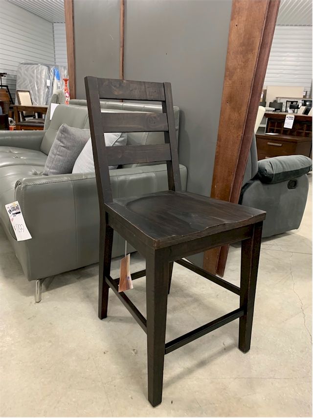 Magnussen Home Counter Stool with Wood Seat