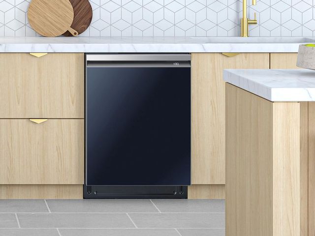 Samsung Bespoke 24" Navy Steel Dishwasher Panel-1