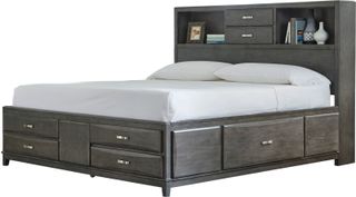 Signature Design by Ashley® Caitbrook Gray King Storage Bed with 8 Drawers