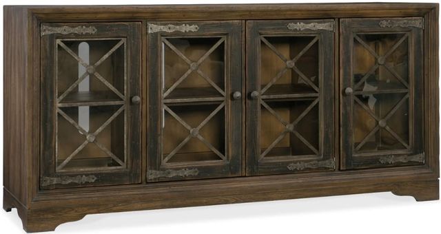 Hooker® Furniture Hill Country Pipe Creek Anthracite Black Media Console