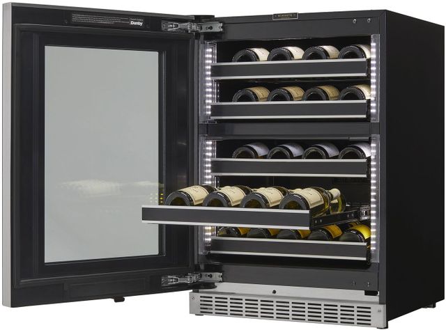 Silhouette® Reserve 24” Black Wine Cooler-1