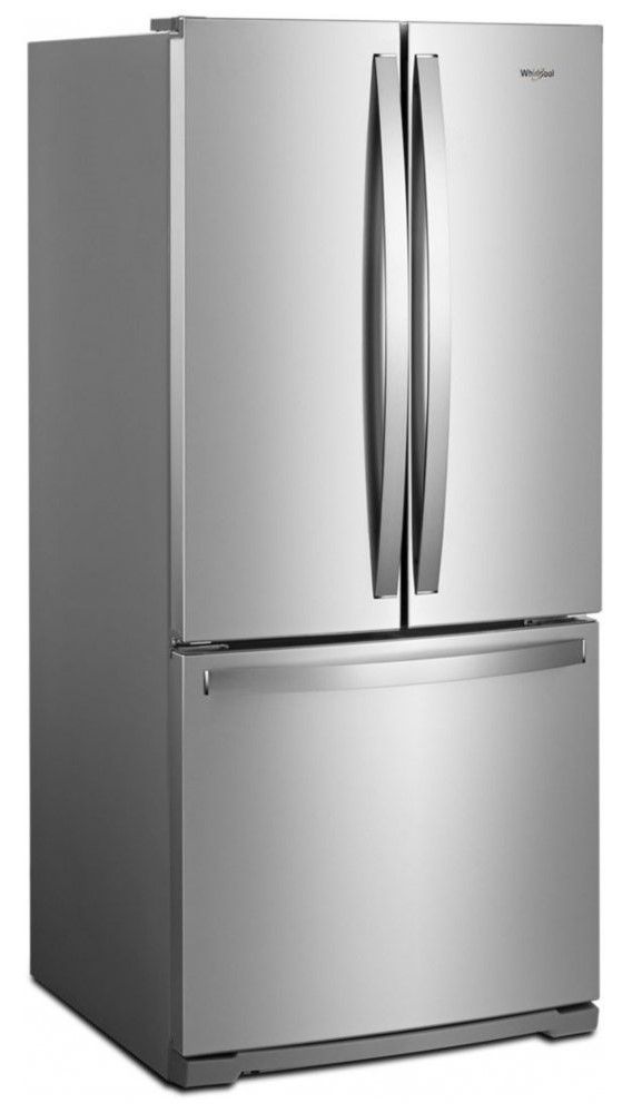Réfrigérateur à portes françaises de 30 po Whirlpool® de 19,7 pi³ - Acier inoxydable résistant aux traces de doigts 1