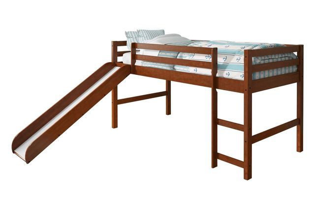 Donco Kids Brown Twin Tent Bed-0