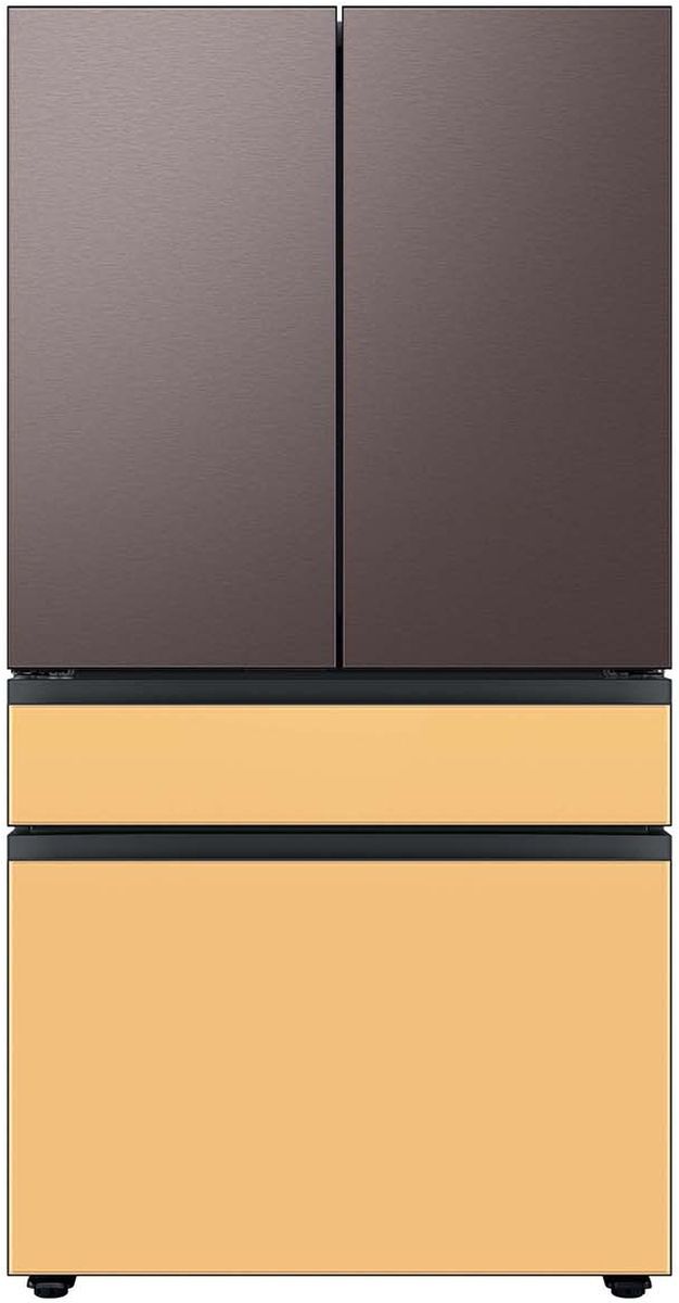 Samsung Bespoke 18" Tuscan Steel French Door Refrigerator Top Panel 1
