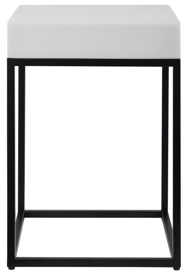Uttermost® Gambia White and Black Accent Table 0