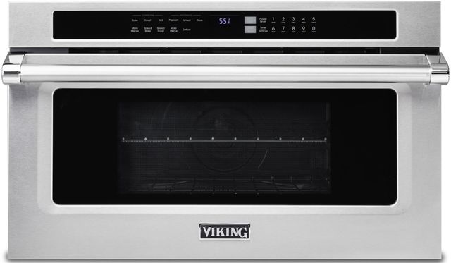Viking® 5 Series 30" Stainless Steel Drop Down Door Convection/Speed Microwave Oven-0