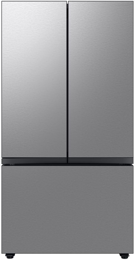 Samsung Bespoke 30 Cu. Ft. Stainless Steel 3-Door French Door Refrigerator with Beverage Center™ 0