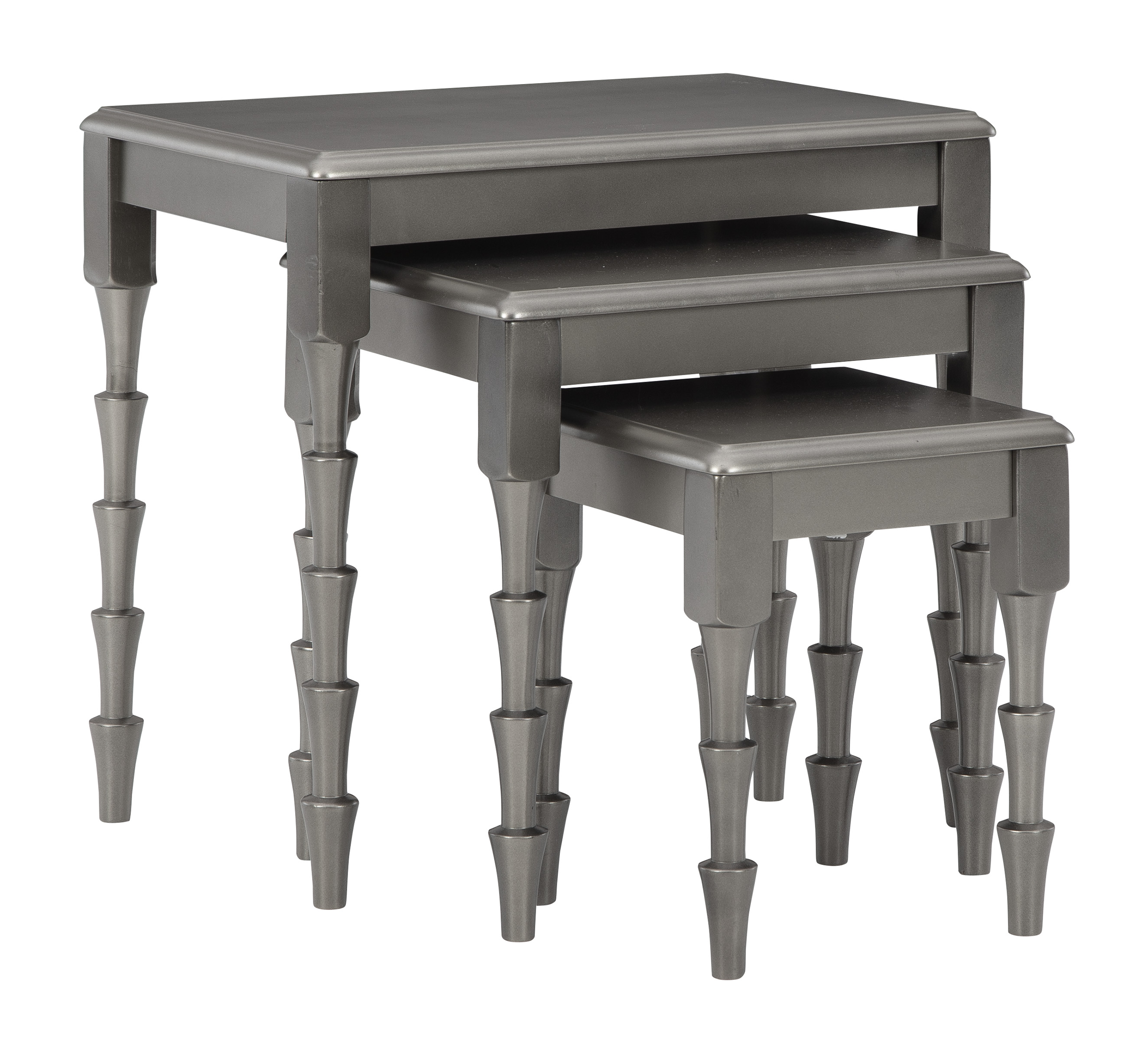 Signature Design by Ashley® Larkendale Set of 3 Metallic Gray Accent Table