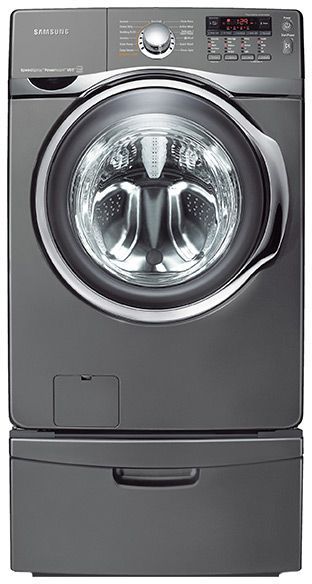 Samsung Front Load Washer-Stainless Platinum 0