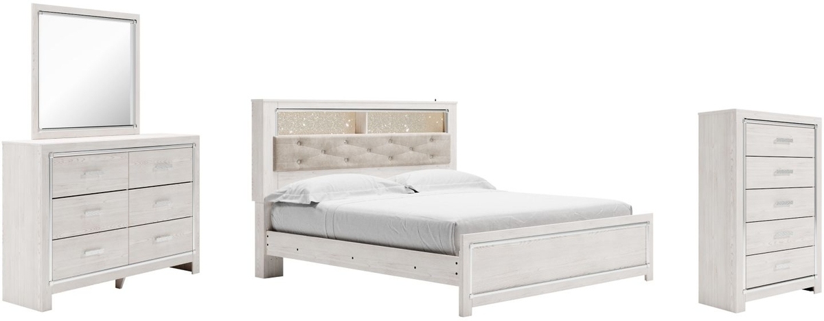 Signature Design By Ashley® Altyra White King Panel Bookcase Bed | Van ...