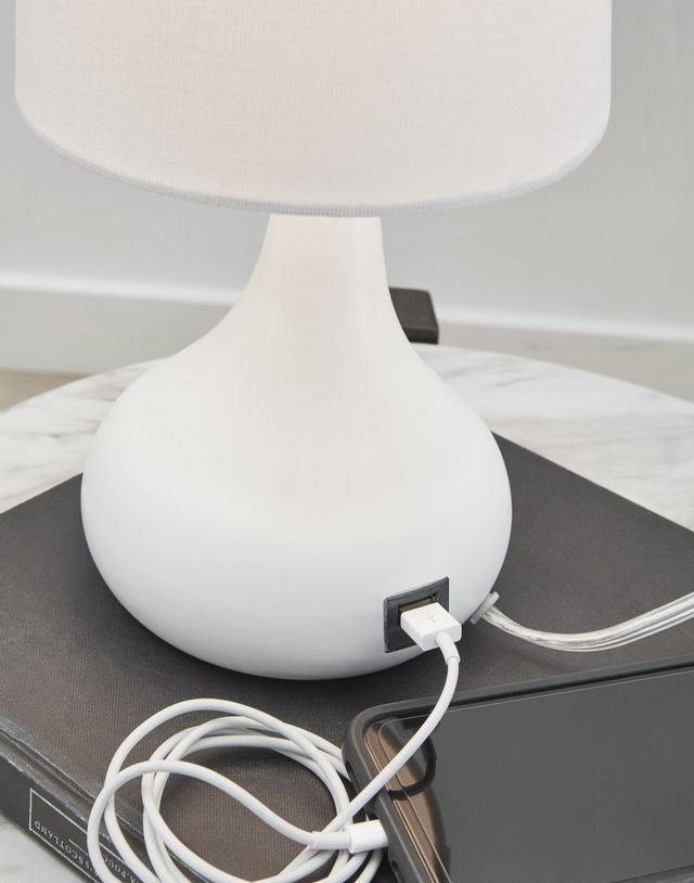 Signature Design by Ashley® Camdale White Metal Table Lamp 1
