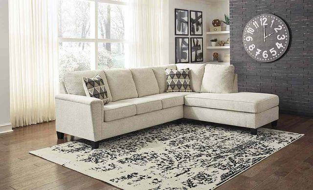 Signature Design by Ashley® Abinger 2-Piece Natural Left-Arm Facing Sleeper Sectional with Chaise-2