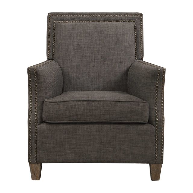 Uttermost® Darick Charcoal Arm Chair