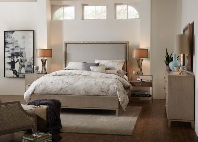 Hooker® Furniture Elixir Serene Gray Beige King Upholstered Bed 1