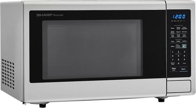 Sharp® Carousel® Countertop Microwave Oven-Stainless Steel-2