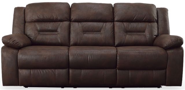 Macor Limited Leather Reclining Sofa, Becker Furniture