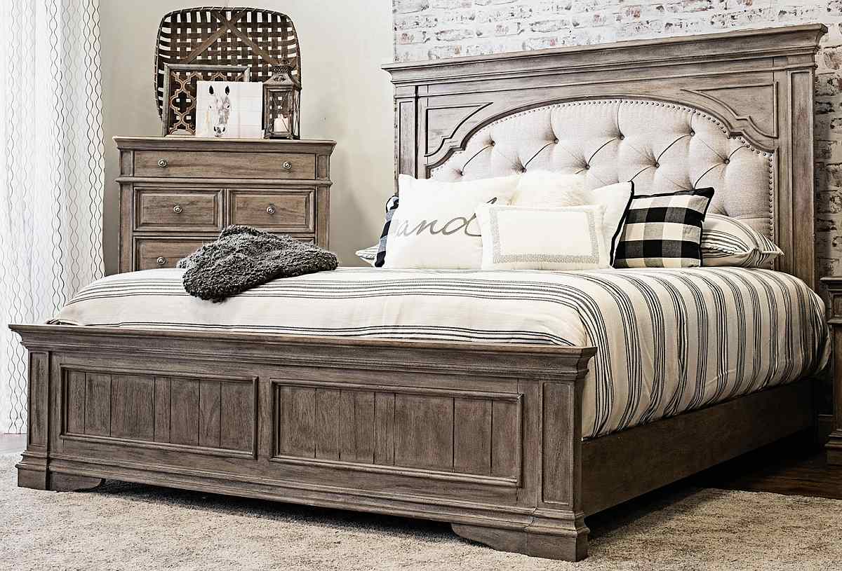Steve Silver Co.® Highland Park Waxed Driftwood King Bed