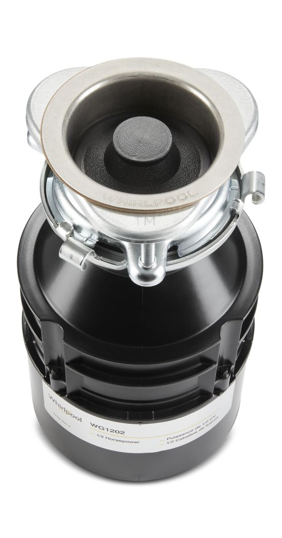 Whirlpool® 0.5 HP Black with Stainless Steel In-Sink Disposer-1