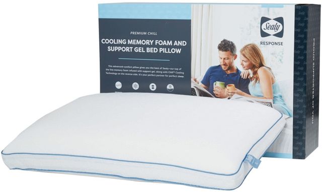 Sealy® Response Cooling Memory Foam with Gel Support Standard Pillow-1