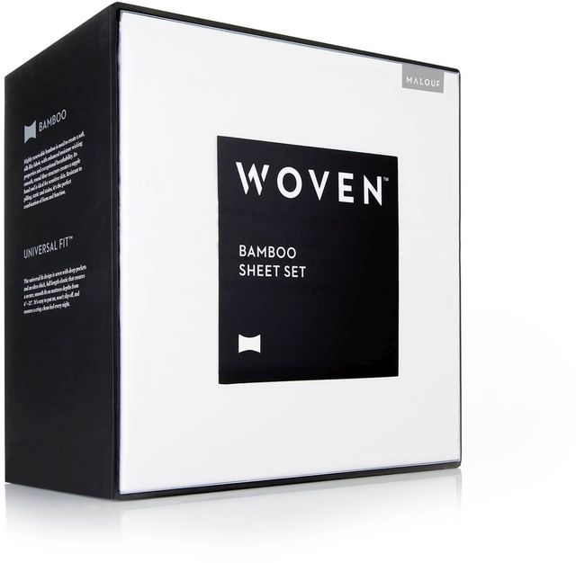 Malouf® Woven™ Rayon From Bamboo White Twin XL Sheet Set 3