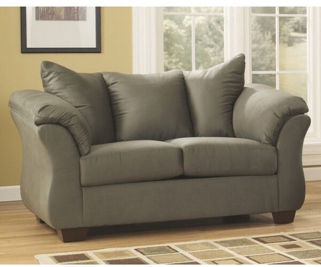 Signature Design by Ashley® Darcy Blue Loveseat 16