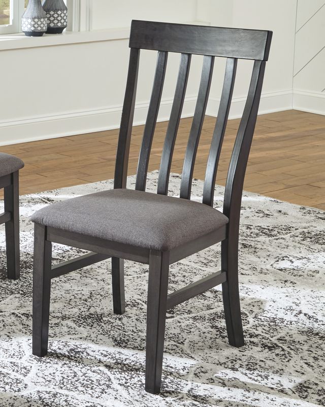 Benchcraft® Luvoni Dark Charcoal Gray Upholstered Chair 4